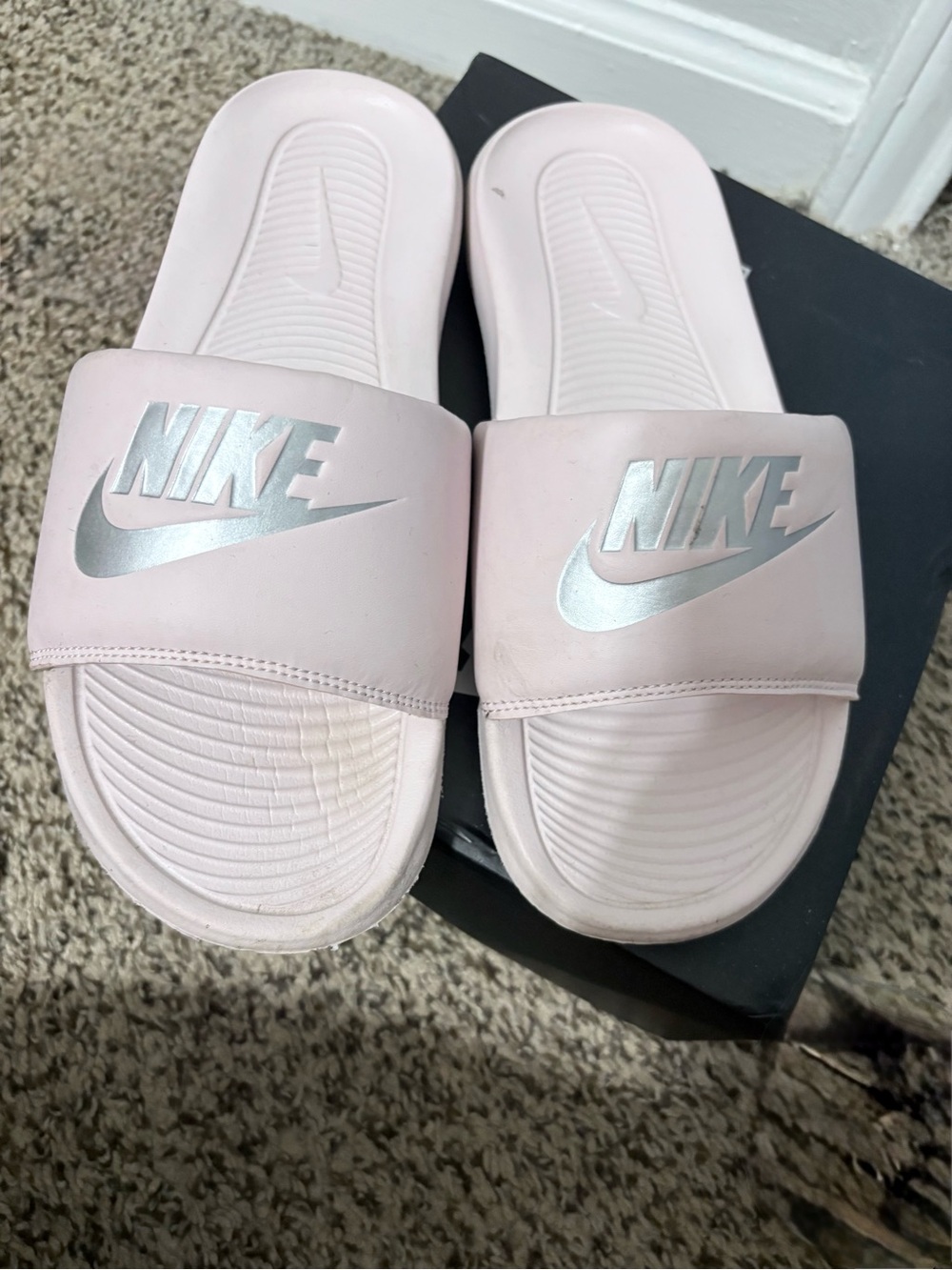 Nike Light Pink Slides